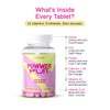 Powwer Puff Multivitamin for Women – 12 Vitamins + 9 Minerals